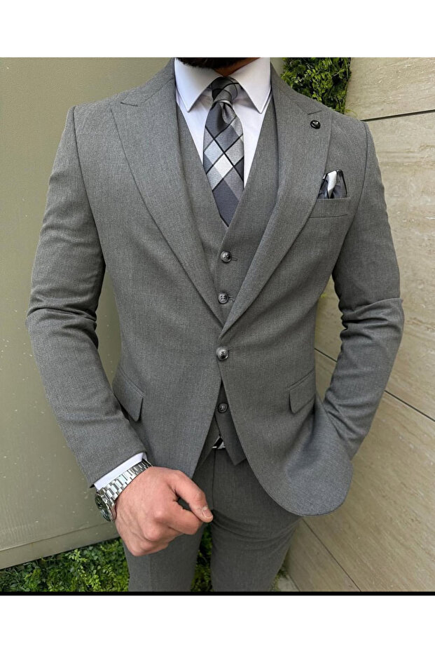 Slim Fit Vest Suit