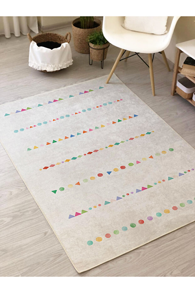 Modern Desenli Baskı Kalın 7mm Halı Modeli - 2