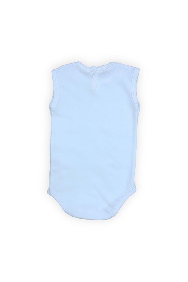 Fox Printed - Bodysuit with Snap Fasteners Badi Body, Light Blue