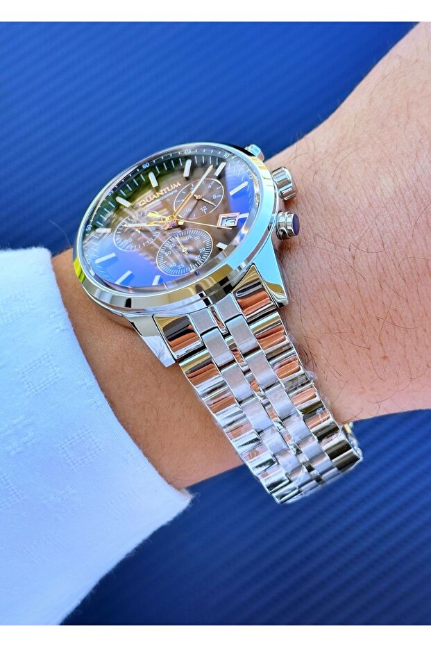 Çelik Kasa Çelik Kordon Erkek Kol Saati - 3