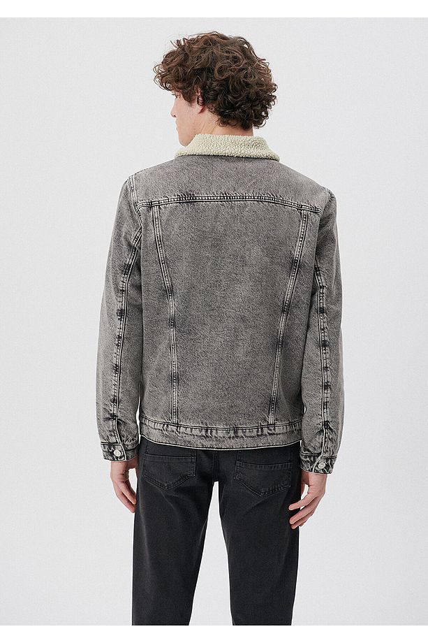 Frank Gri Sherpa Jean Ceket 0115285836 - 4
