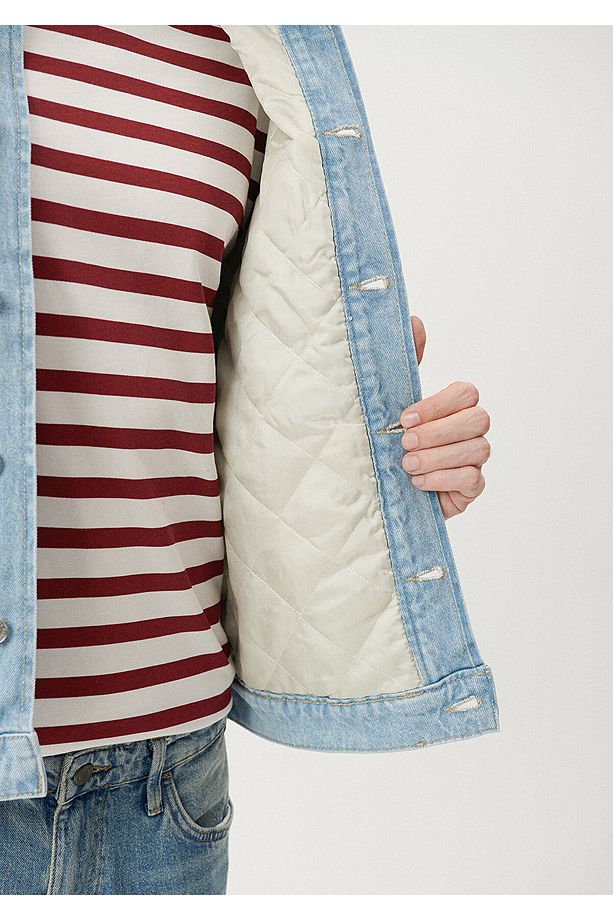 Dexter Mavi Sherpa Jean Ceket 0110342-85839 - 5