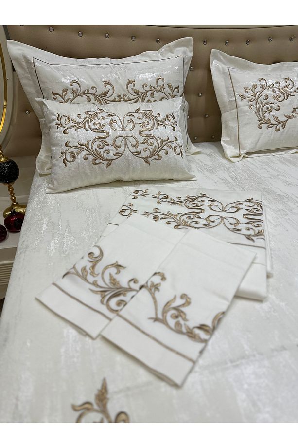 MARAŞ İŞİ SİM SIRMA YATAK ÖRTÜSÜ SET - 4
