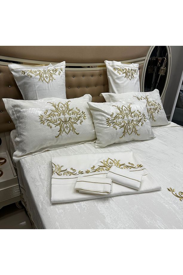 MARAŞ İŞİ SİM SIRMA YATAK ÖRTÜSÜ SET - 5