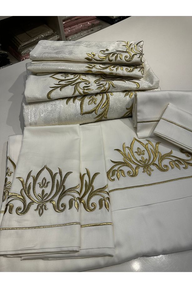 MARAŞ İŞİ SİM SIRMA YATAK ÖRTÜSÜ SET - 7