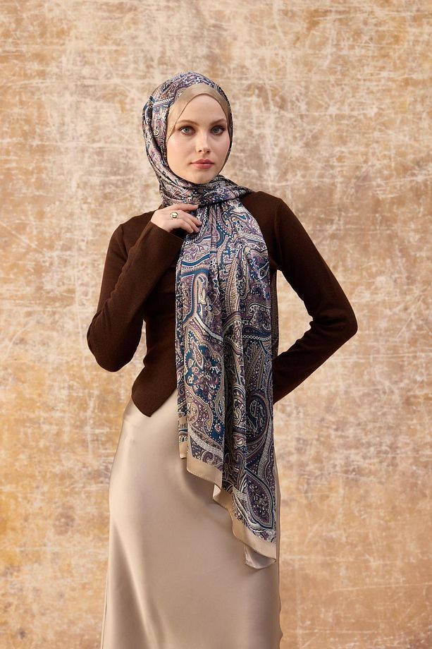 Camel Hint Vual Şal -  5003-15 - 2