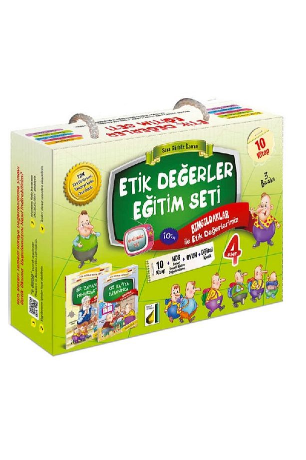 4.sınıf Etik Değerler Eğitim Seti - 10 Kitap Takım Sara Gürbüz Özeren - 1