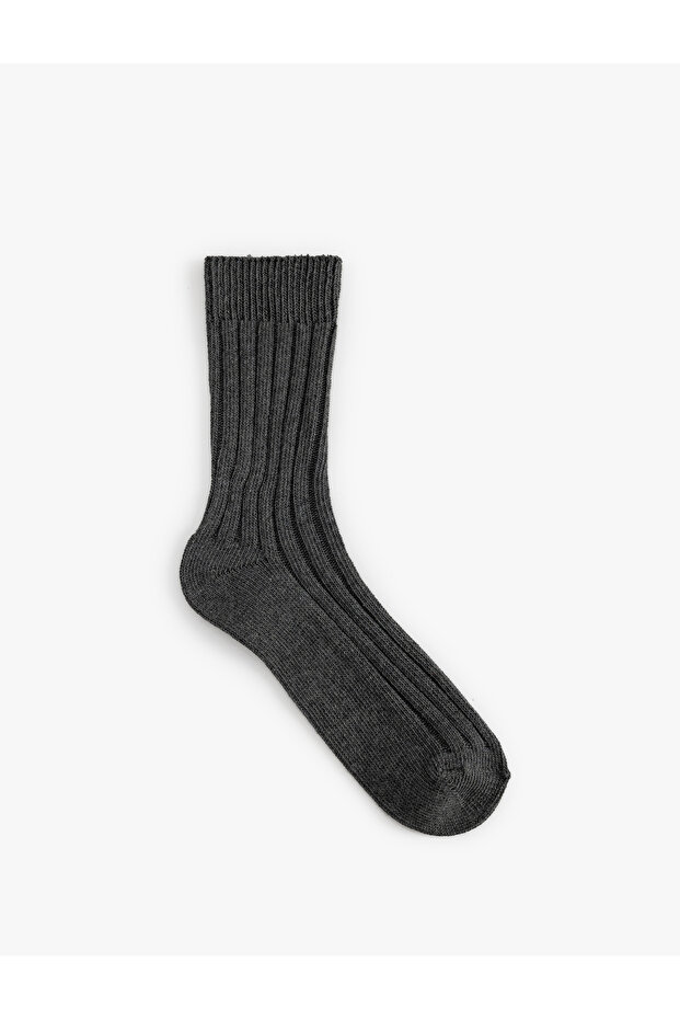 Textured Cotton Socks - 1