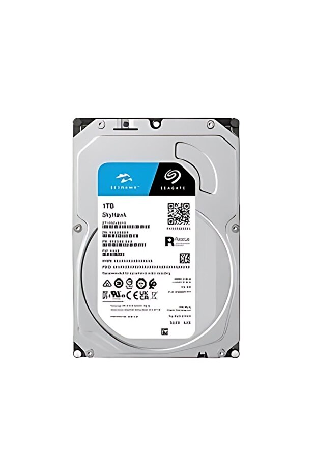 Seagate 1 Tb 3.5 Skyhawk Sata 5900rpm 64mb 7/24 Guvenlık St1000vx005 (RESMI DIST GARANTILI)