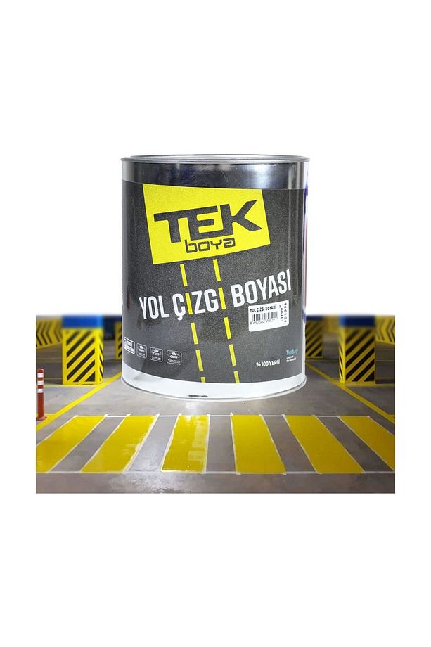 Tek Trafik Yol Çizgi Boyası Sarı 1,75 Lt - 1