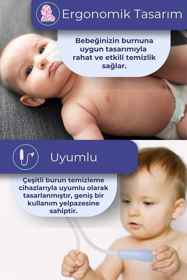 5X Otribebe Brunobaby Weebaby Uyumlu Nazal Aspiratör Yedek Uç Burun Aspiratörü Ucu Yumuşak Uç 10'lu - 4