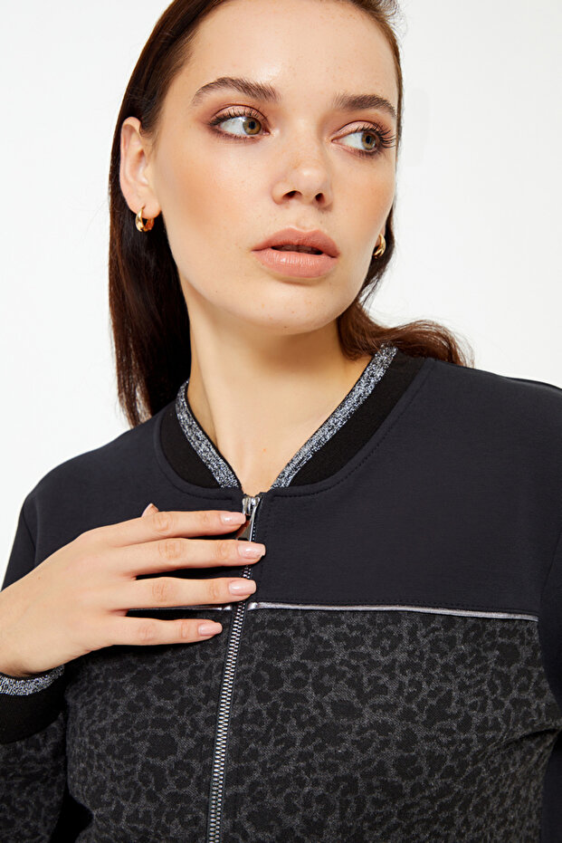 Leopard Print Tracksuit Top - 3