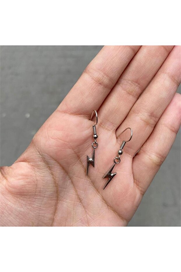 Lightning Silver Earrings