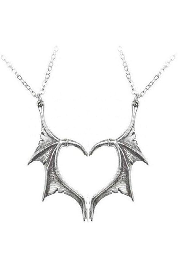 Gothic Wings Double Necklace