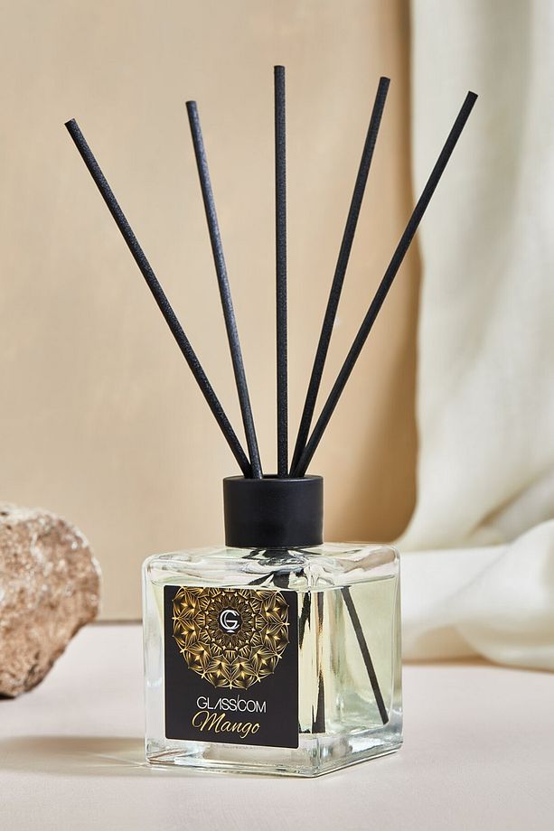 Reed Diffuser Mango Aromalı Bambu Çubuklu Oda Kokusu - 3