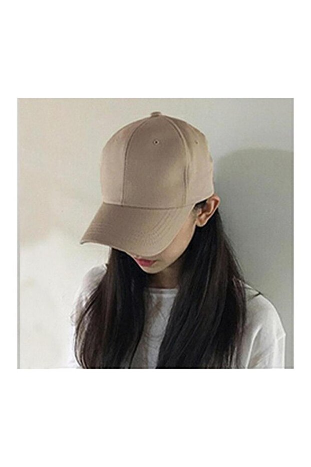 Plain Beige Hat - 3