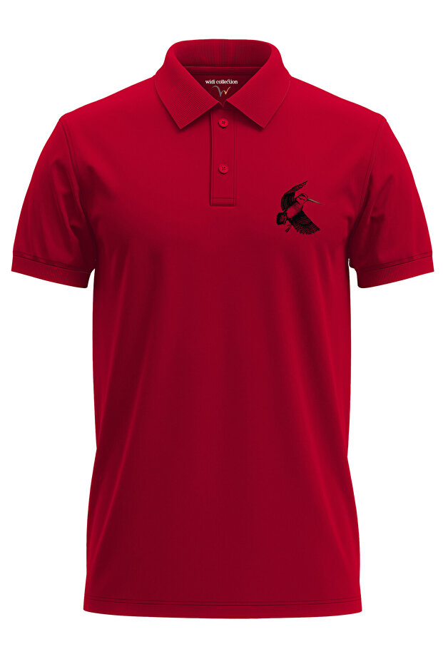 Hunting Hunter Grout Hunting Design Printed Grout Hunt 100% Cotton Regular Fit Polo Neck T-Shirt