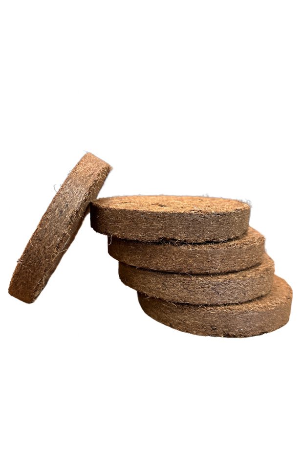 Sıkıştırılmış Cocopeat Mini Örtüsüz 100 Mm Coco Disk - 3