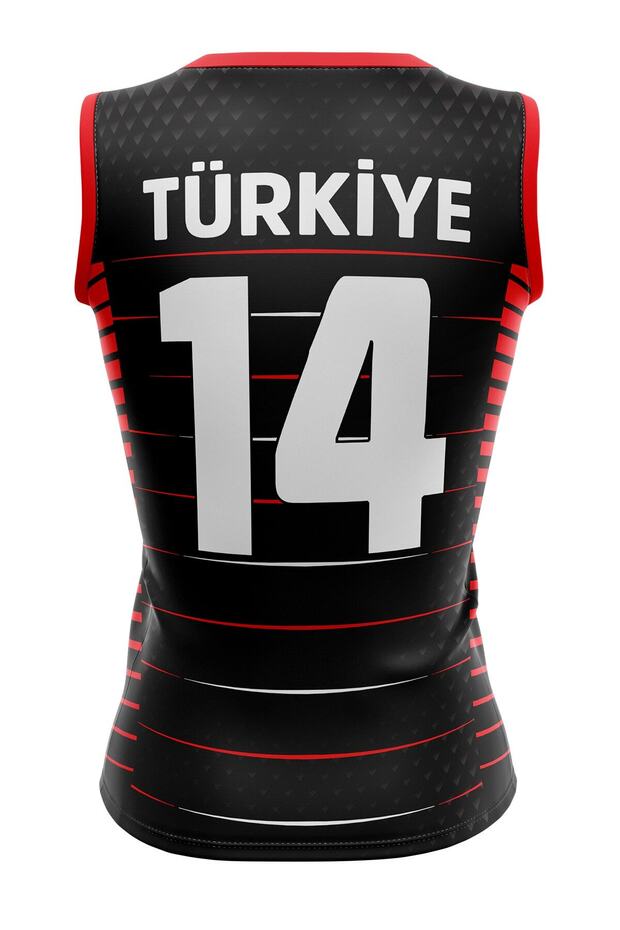 Voleybol Forması Sultan Model-kişiye Özel Isim Ve Numara Yazılabilir, Dijital Baskı Tasarım Tek Üst - 2