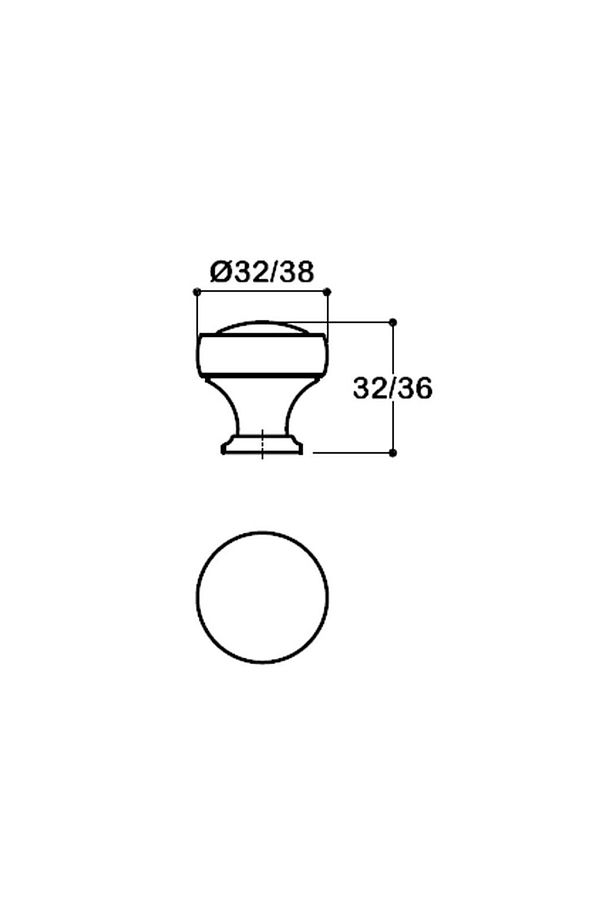 Rengi 32 Mm Tek Delikli Kulp - Ssy1915 0032 Nb - Mobilya Kulpları - 2