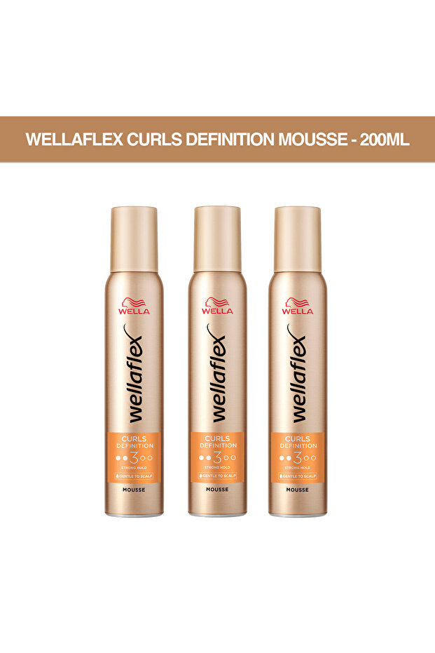Wellaflex Curls Definition Mousse - 200ML 3'lü Paket - 1