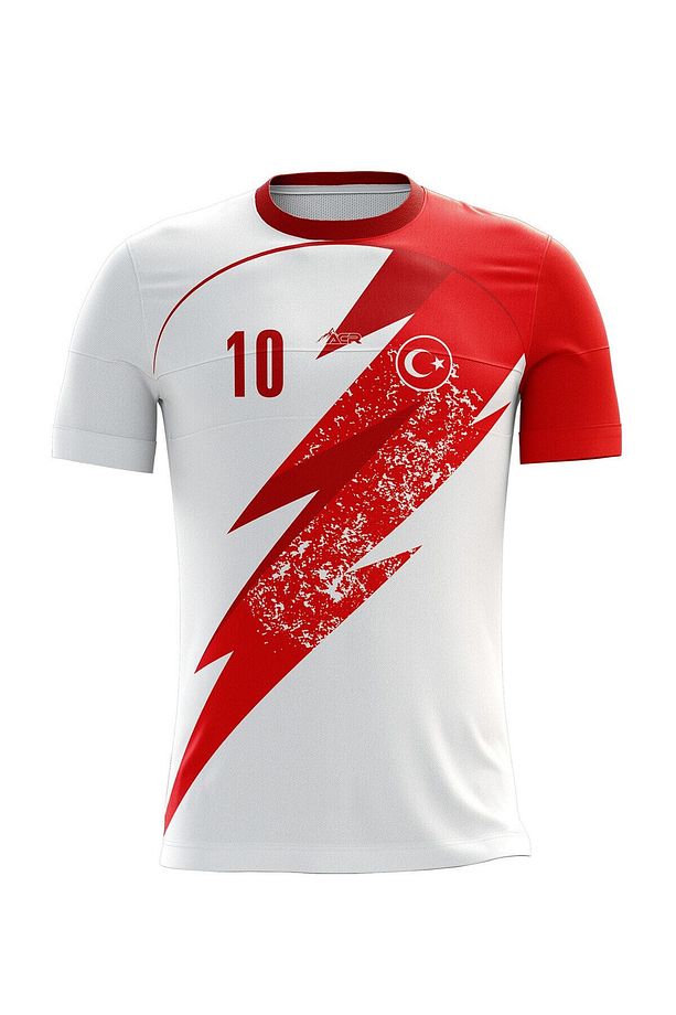 Futbol Forması Tek Üst Şimşek Model - Kişiye Özel Isim Ve Numara Yazılabilir, Dijital Baskı Tasarım - 1