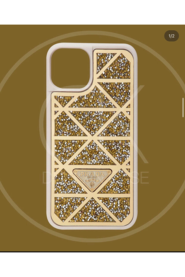 Iphone 12 Pro Taşlı Telefon Kılıfı - 1