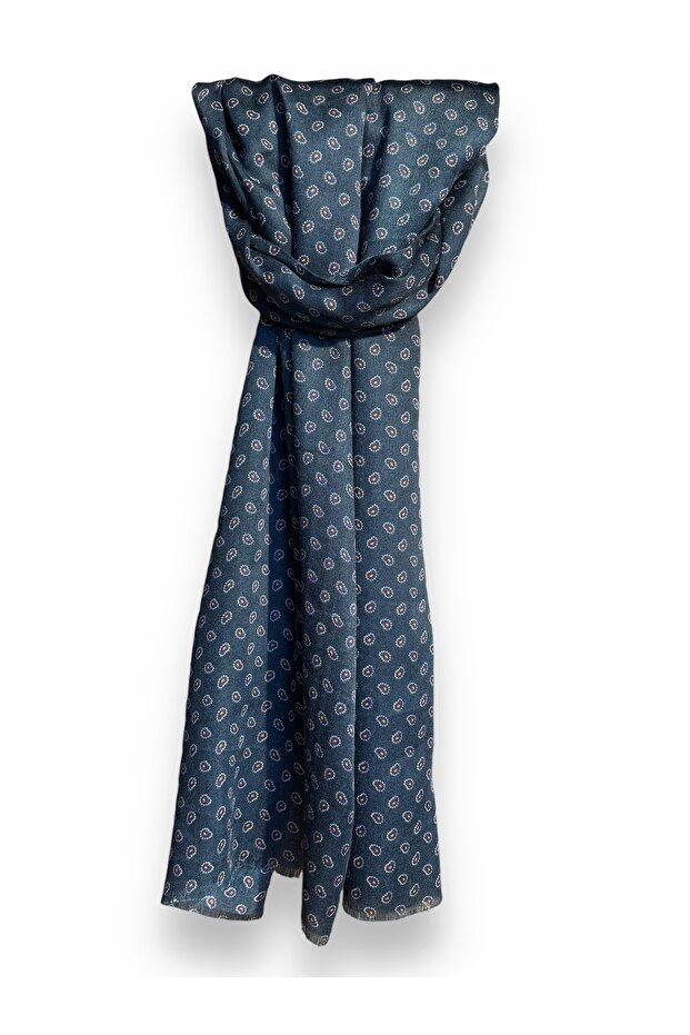 Yün İpek Baskılı Atkı - 1