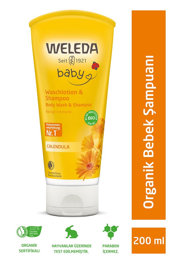 Calendula Organik Saç Ve Vücut Şampuanı 200 ml - 1