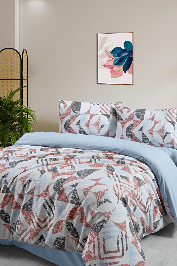 Double bedding set quadra multicolor - 200x220 - 3