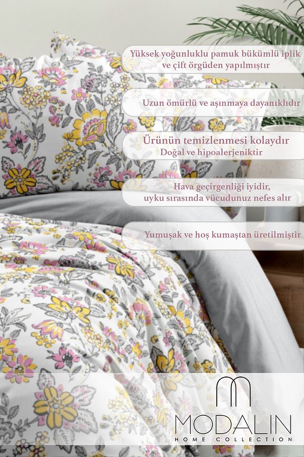 Flora Tek Kişilik Nevresim Takımı - 3