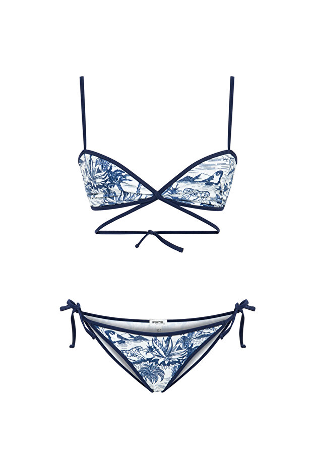 Palmiye desen bikini seti - 3