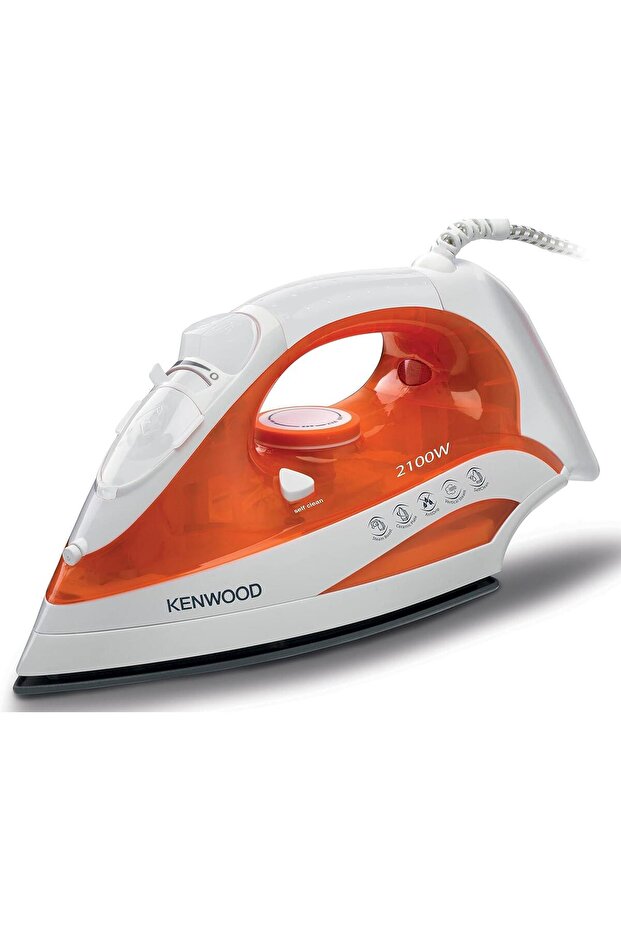 2100W Steam Iron STP50 White/Orange – Ceramic Soleplate, Anti-Drip, Self-Clean, 300ml