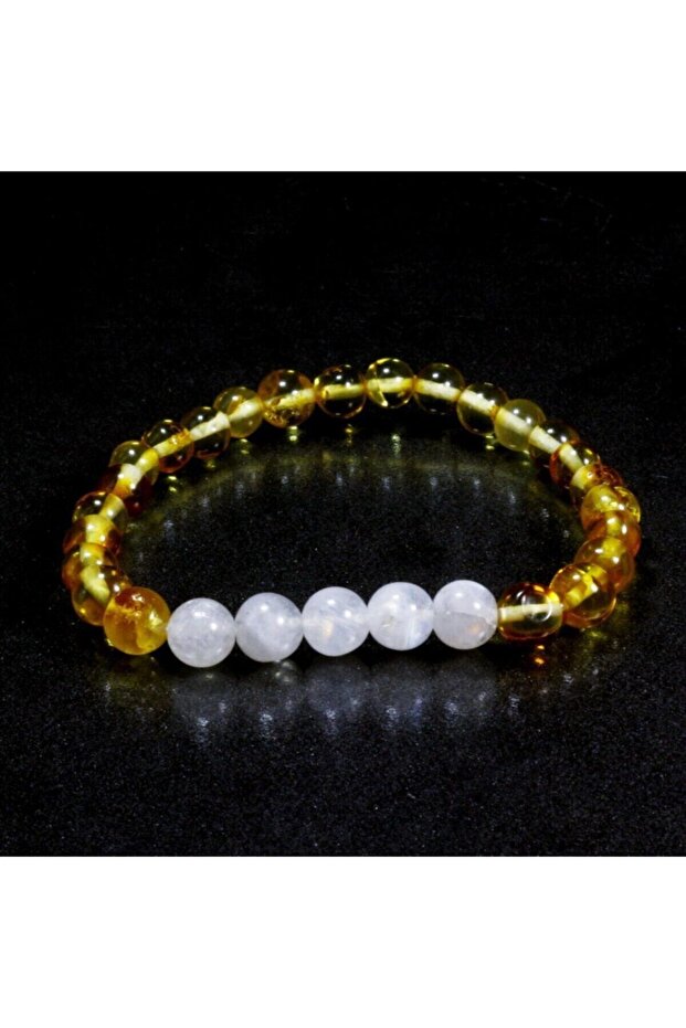Drop Amber - Moonstone Design Bracelet