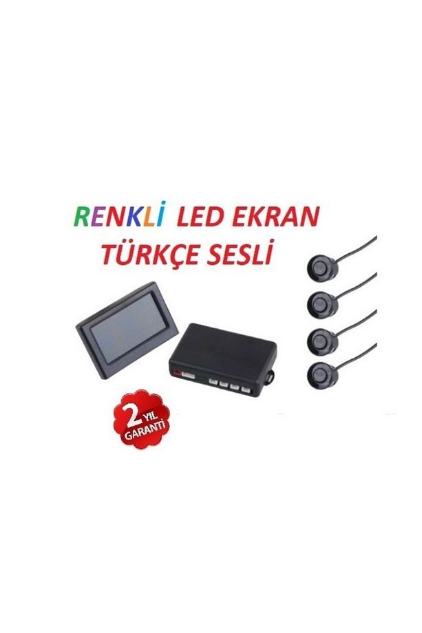 Renkli Lcd Ekranlı Türkçe Sesli Park Sensörü - 2