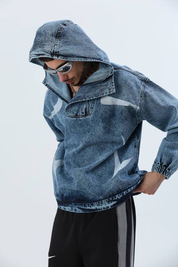 Oversize Unisex Kot Sweatshirt - 1