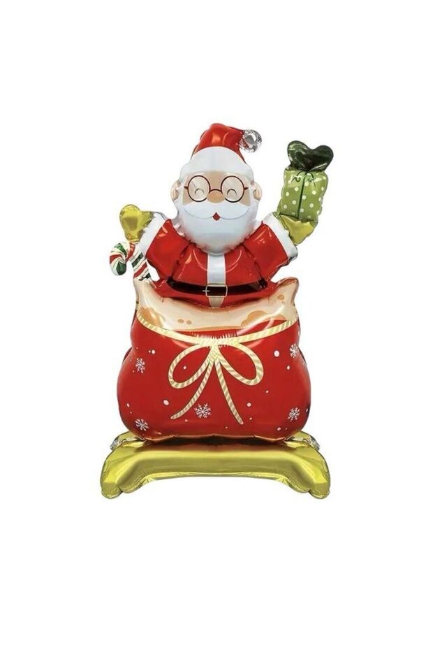 Christmas Party Footed Small Santa Claus Foil Balloon