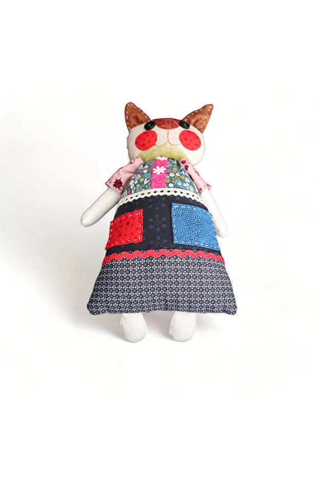 حفاضات الخد الحمراء المرقعة على شكل قطة - 3