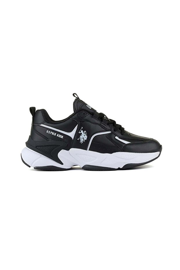 U.S. Polo Assn. Isabella 4Pr Unisex Sneaker Black Walking Shoes