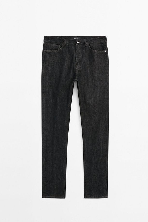 Tapered fit pamuklu jean - 7