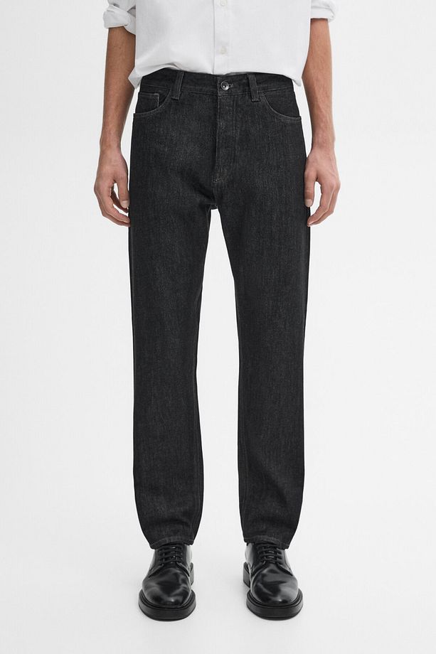 Tapered fit pamuklu jean - 2