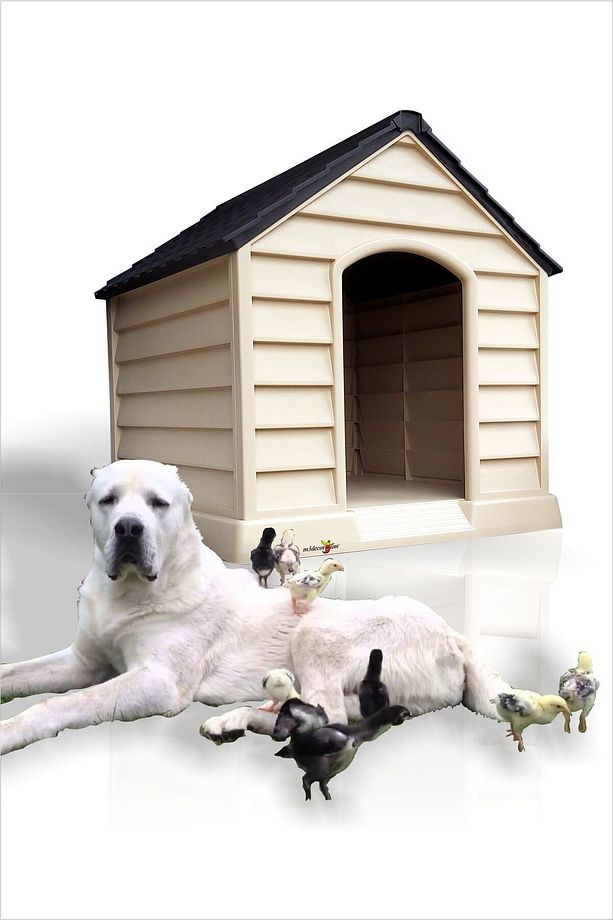 Dev Büyük Yüksek Geniş 100x95cm Isı Yalıtımlı Havalandırmalı Köpek Kulübesi Evi Yuvası Kümesi Kafesi - 1