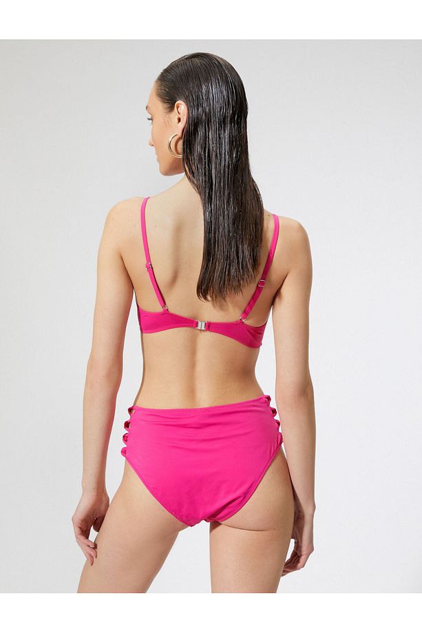 Bralet Bikini Üstü Üçgen Kruvaze Kaplı - 4