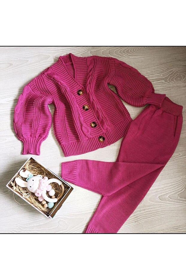 Knitwear Bottom Top Cardigan Leggings Combination