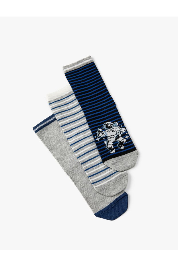 Set of 3 Striped Socks
