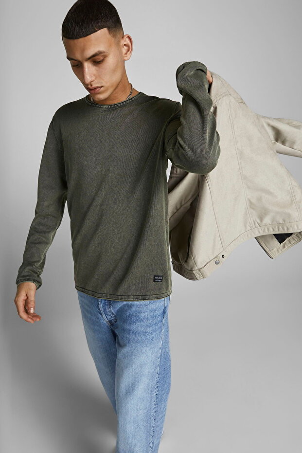 ملابس تريكو بلون سادة بتأثير شاحب - 4