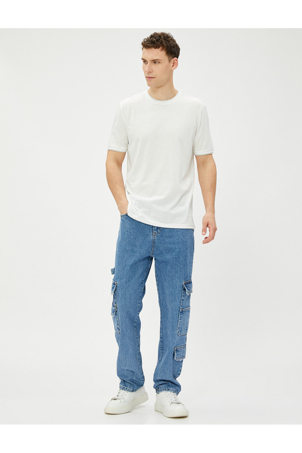 Basic Cotton T-Shirt Crew Neck Short Sleeve