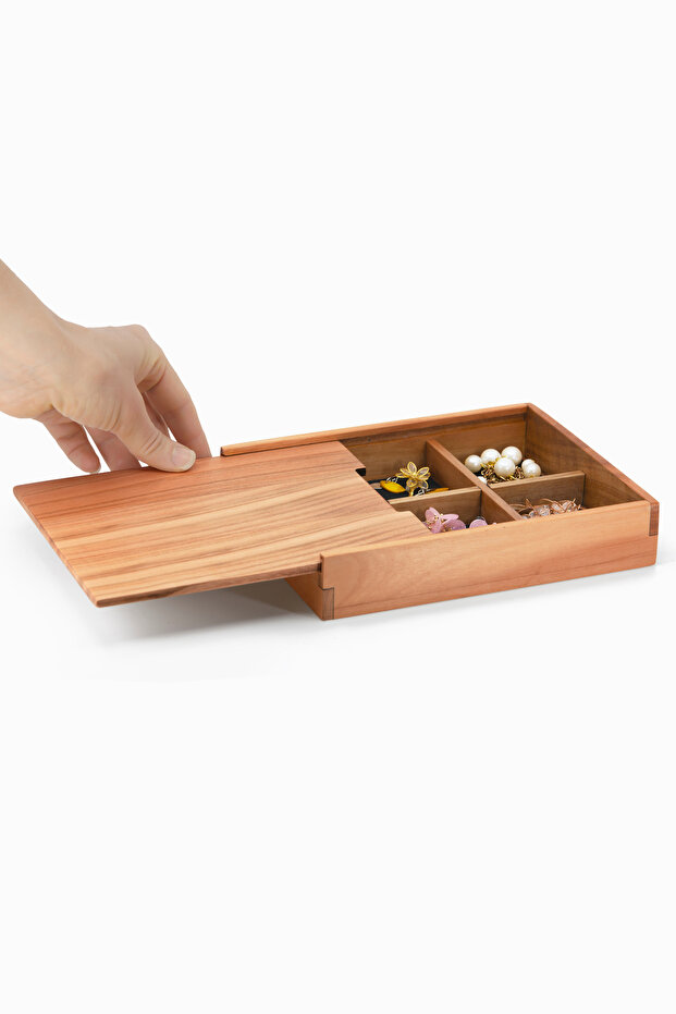 Horizontal Box with Dividers and Sliding Lid - Spring - 3