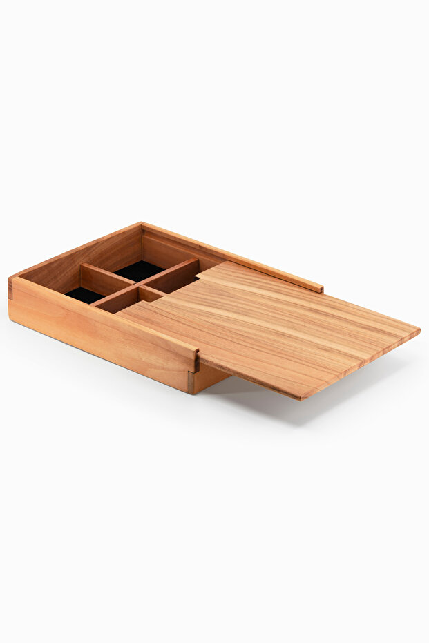 Horizontal Box with Dividers and Sliding Lid - Spring - 5