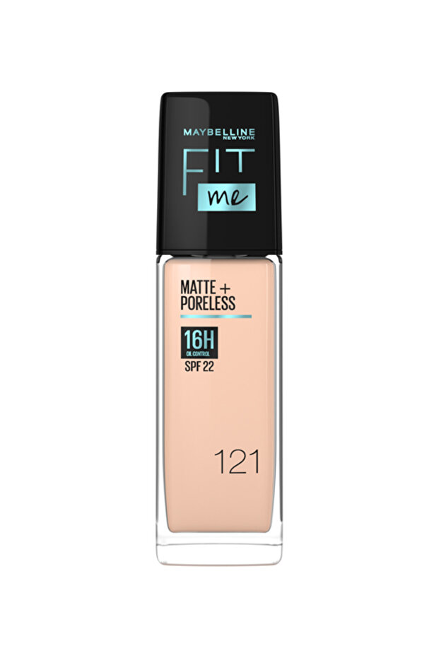 Fit Me Matte & Poreless Foundation 16H Oil Control with SPF 22 - 121